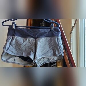 lululemon athletica Black and Gray Athletic Shorts